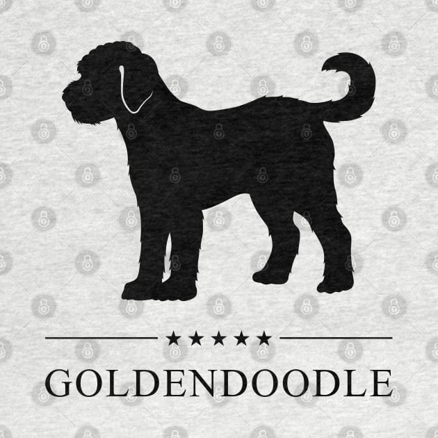 Goldendoodle Black Silhouette by millersye